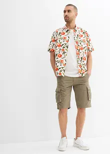 Cargo bermuda van katoen, relaxed fit, bonprix