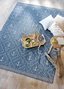 Binnen- en buitenkleed met met anker patroon, bonprix