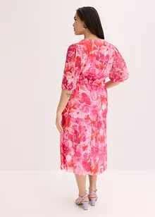 Gedessineerde midi jurk van mesh, bonprix