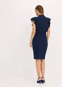 Kokerjurk met accessoire als sluiting bij de hals, bonprix