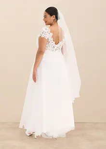 Trouwjurk van sierlijke tule met kant, bonprix