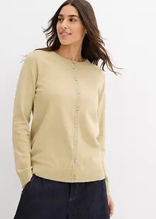 Gebreid vest met ronde hals, bonprix