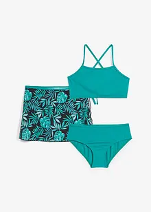 Bikini en rokje (3-dlg. set), bonprix