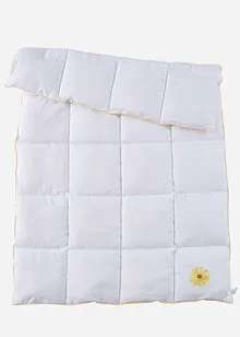 Donzen dekbed met geborduurd bloemenmotief en elegante biezen medium, bonprix