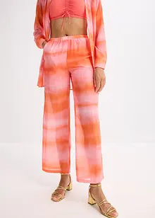 Wijde broek met batikprint, bonprix