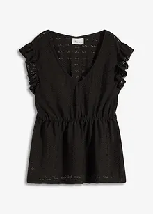 Shirt met broderie anglaise, bonprix