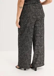Jersey-crèpe broek, bonprix