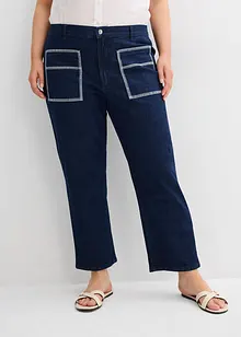 High waist straight jeans cropped, bonprix