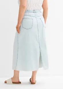 Midi spijkerrok mid waist, superzacht, bonprix