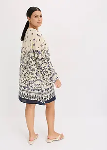 Korte boho jurk in linnenlook, bonprix