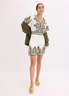 Jumpsuit met linnen, bonprix