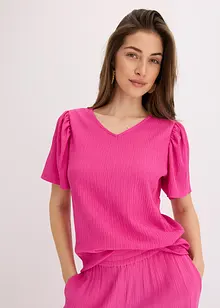 Shirt van gestructureerde crêpe, bonprix
