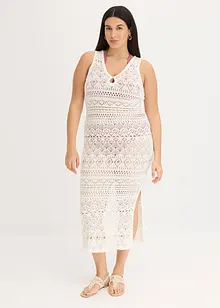 Maxi jurk in gehaakte look, bonprix