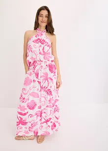 Maxi rok gedessineerd van gestructureerde viscose, bonprix