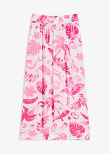Maxi rok gedessineerd van gestructureerde viscose, bonprix
