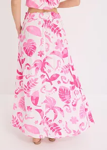 Maxi rok gedessineerd van gestructureerde viscose, bonprix