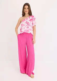 One-shoulder blouse van gestructureerde viscose, bonprix