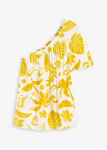 One-shoulder blouse van gestructureerde viscose, bonprix