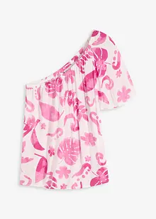 One-shoulder blouse van gestructureerde viscose, bonprix