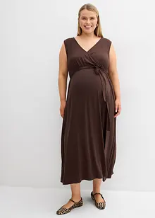 Maxi 2-in-1 zwangerschapsjurk met discrete borstvoedingsfunctie, bonprix