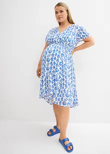 2-in-1 zwangerschaps- en borstvoedingsjurk van vloeiende viscose, bonprix