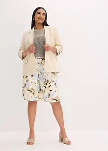 Casual blazer van viscose met 3/4 mouwen, bonprix