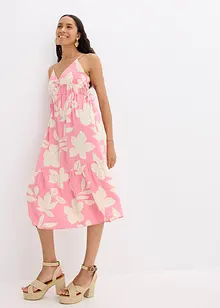 Jurk met spaghettibandjes van soepele viscose, bonprix
