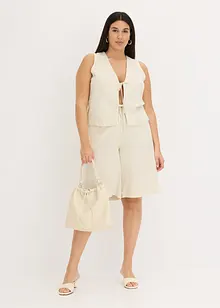 Bermuda met bandplooien, bonprix