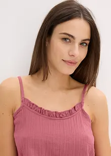 Shortama van mousseline met spaghettibandjes, bonprix