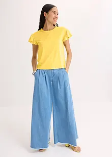 Shirt met volants op de mouwen, bonprix