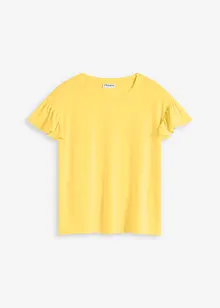 Shirt met volants op de mouwen, bonprix