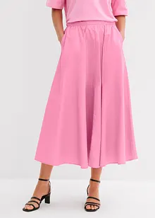 Midi rok in een elastische katoenmix, bonprix