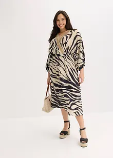 Midi jurk van soepele viscose, bonprix