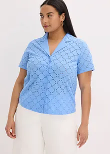 Blouse met broderie anglaise, bonprix
