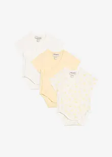 Baby rompertje met korte mouwen van biologisch katoen (set van 3), bonprix
