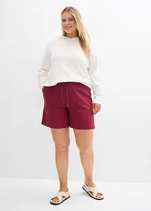 Paperbag short met linnen, bonprix