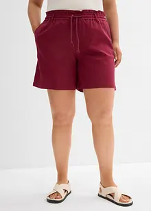 Paperbag short met linnen, bonprix