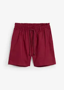 Paperbag short met linnen, bonprix