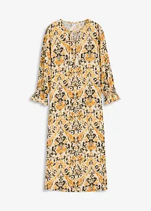 Gedessineerde kaftan jurk van vloeiende viscose, bonprix