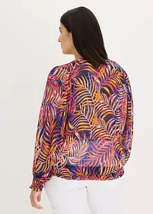 Gedessineerde blouse van chiffon, bonprix