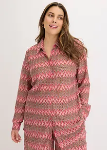 Lange blouse in gehaakte look, bonprix