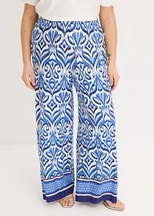 Gedessineerde jersey broek van een zachte viscosemix, bonprix