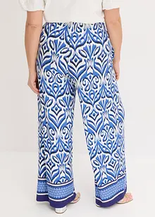 Gedessineerde jersey broek van een zachte viscosemix, bonprix