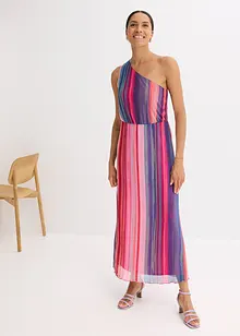 One shoulder jurk van softe mesh, bonprix