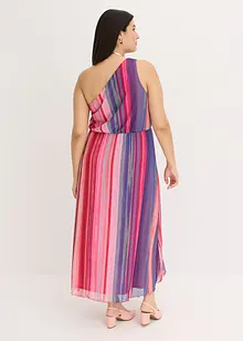 One shoulder jurk van softe mesh, bonprix