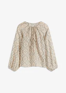 Gedessineerde tuniekblouse van een fijne viscosemix, bonprix