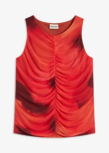 Gedessineerde top van zacht mesh, bonprix