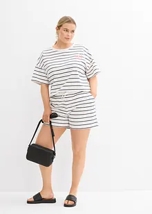 Sweat short in een katoen-wolmix, bonprix