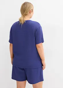 Shirt van borken crèpe, bonprix