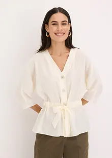 Blouse met ceintuur, bonprix